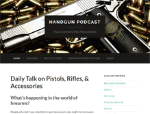 Tablet Screenshot of handgunpodcast.com